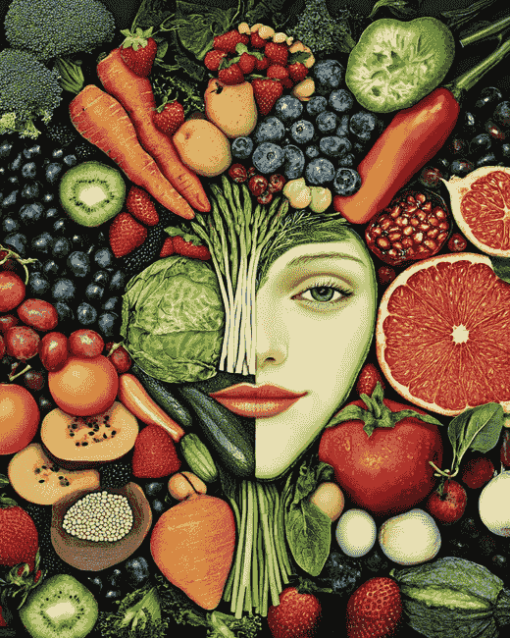 Vegan Vegetables Diamond Painting