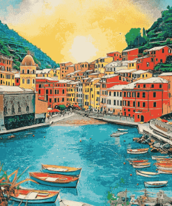 Vernazza Cities of Italy Diamond Painting