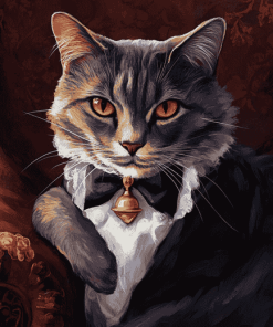 Victorian Cat Diamond Painting