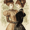 Victorian Women Elegance Diamond Painting