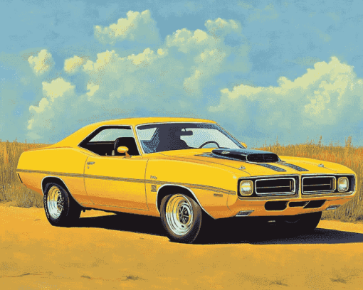 Vintage 1971 Roadrunner Diamond Painting