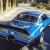 Vintage Blue Trans Am Car Diamond Painting