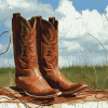 Vintage Cowboy Boots Diamond Painting