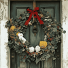 Vintage Door Wreaths Diamond Painting