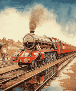 Vintage GWR Train Diamond Painting