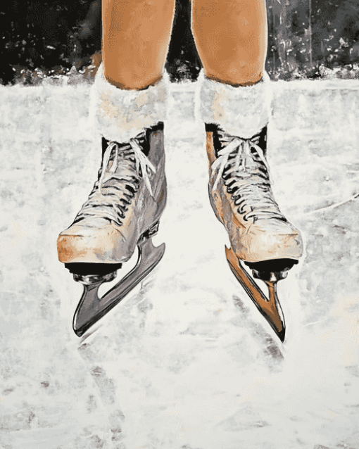 Vintage Ice Skating Diamond Painting