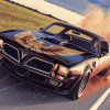 Vintage Pontiac Firebird Diamond Painting