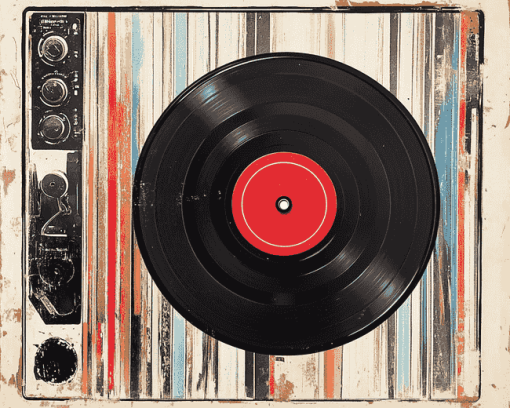 Vintage Records Collection Diamond Painting