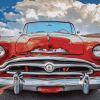 Vintage Red Mercury Car Diamond Painting