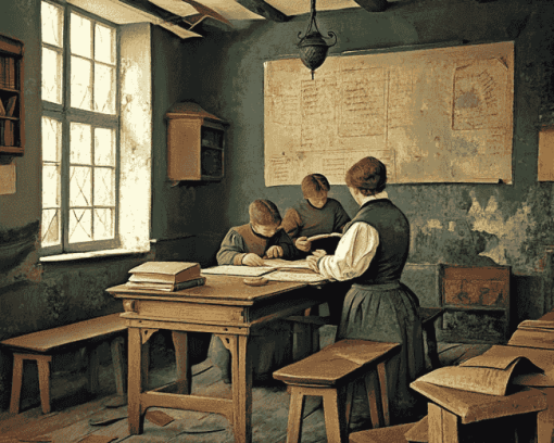 Vintage School Room Diamond Painting