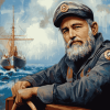 Vintage Sea Captain Diamond Painting