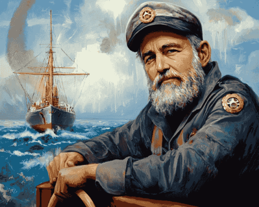 Vintage Sea Captain Diamond Painting