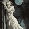 Vintage Sleepwalking Woman Diamond Painting