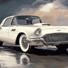 Vintage Tbird Car Diamond Painting