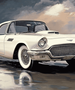 Vintage Tbird Car Diamond Painting