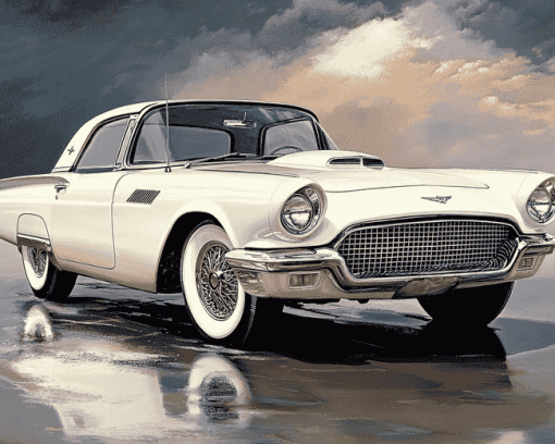 Vintage Tbird Car Diamond Painting