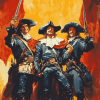 Vintage Three Musketeers Warriors Diamond Painting