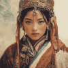 Vintage Tibet Woman Diamond Painting