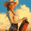 Vintage Western Women Diamond Painting