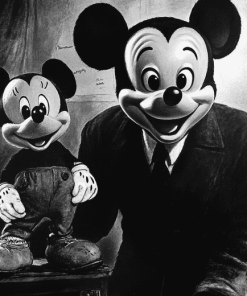 Walt Disney Mickey Mouse Black and White Diamond Painting