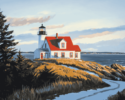 West Quoddy Lighthouse Diamond Painting