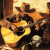 Western Guitar Vintage Diamond Painting