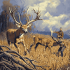 Whitetail Deer Vintage Diamond Painting