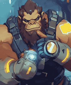 Winston Overwatch Animation Diamond Painting