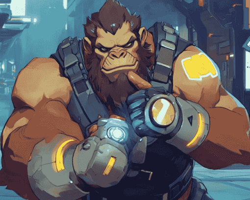 Winston Overwatch Animation Diamond Painting