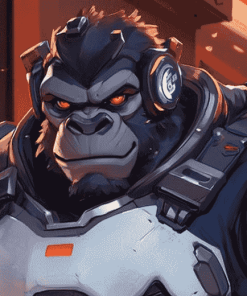 Winston Overwatch Video Game Diamond Painting