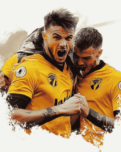 Wolves FC Football Diamond Painting