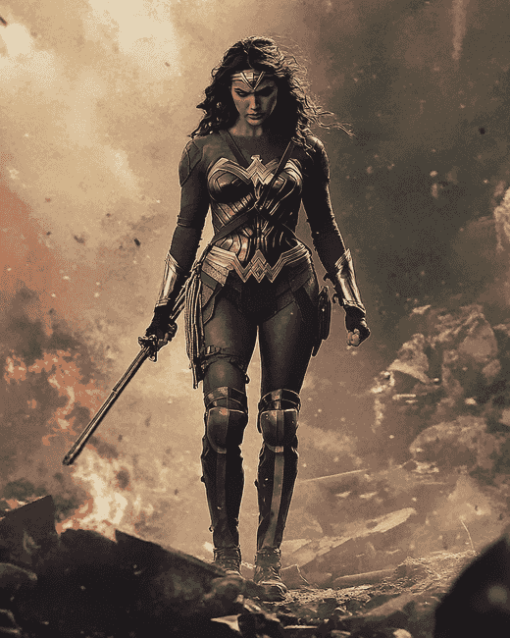 Wonder Woman Movie Art Diamond Painting