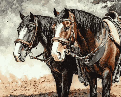 Workhorse Animal Diamond Painting