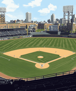 Wrigley Field Stadium Landscape Diamond Painting