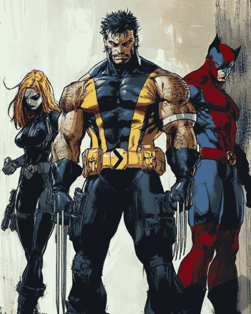 X-Force Superheroes Diamond Painting