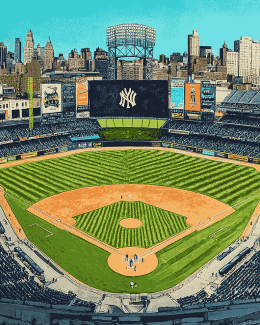 Yankee Stadium Landscape Diamond Painting