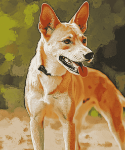 Yellow Carolina Dog Diamond Painting