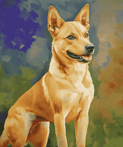 Yellow Carolina Dog Diamond Painting