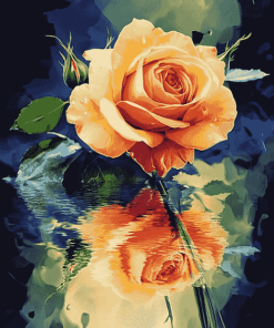 Yellow Rose Blossom Diamond Painting