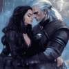 Yennefer and Geralt Romance Diamond Painting