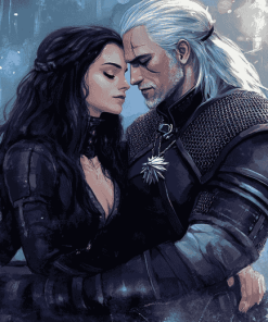 Yennefer and Geralt Romance Diamond Painting