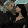 Yennefer and Geralt in The Witcher Diamond Painting