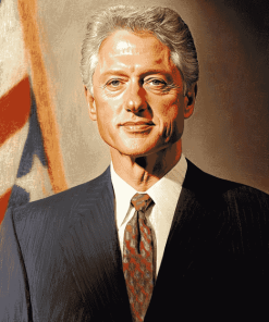 Young Bill Clinton Politician Diamond Painting