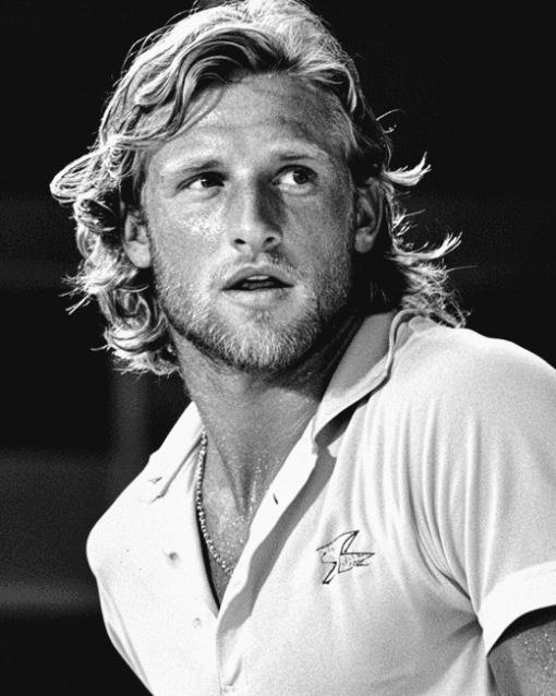 Young Bjorn Borg Tennis Icon Diamond Painting