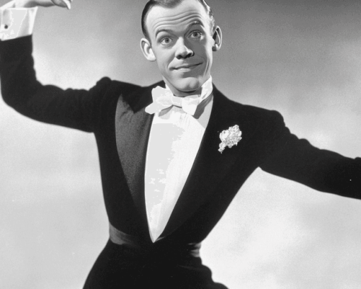 Young Fred Astaire Black and White Diamond Painting