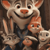 Zootopia Nick And Juddy Diamond Painting