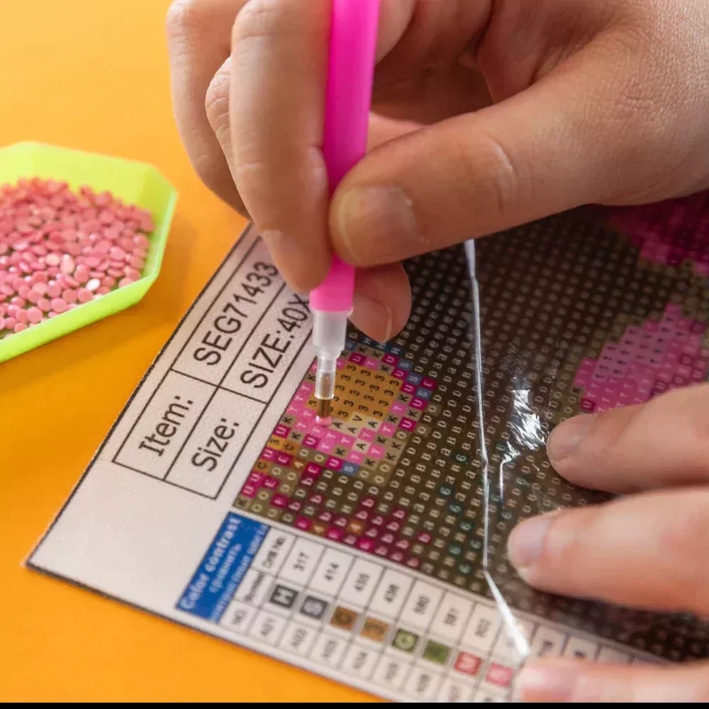 Placing diamonds on the canvas