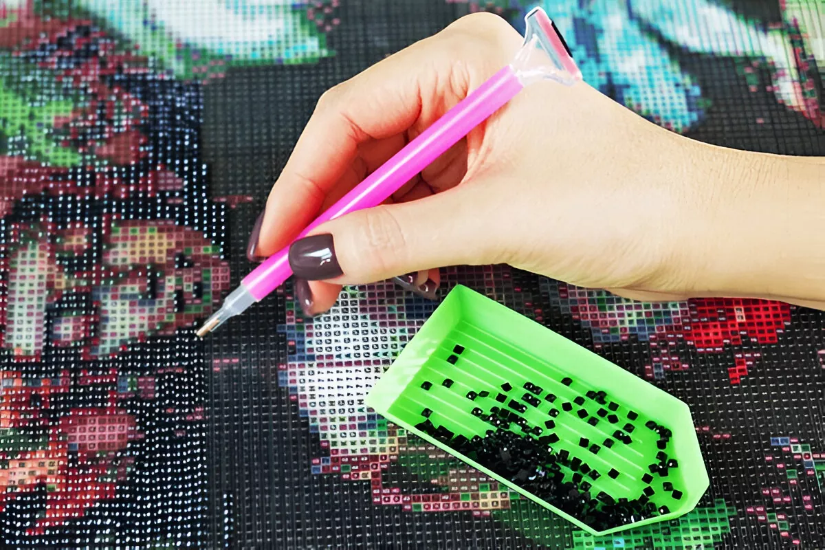 diamond painting step 2